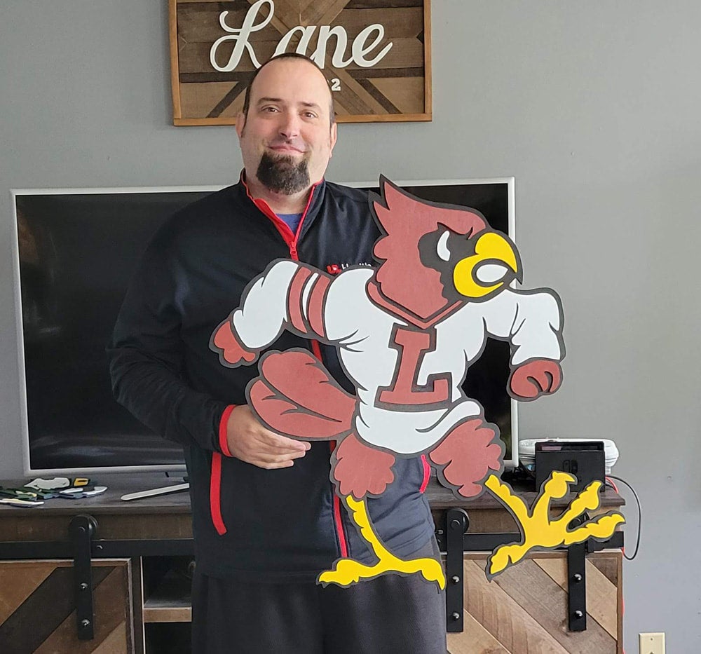 Louisville Cardinals 3D Wood Art - Made By Jay Lane