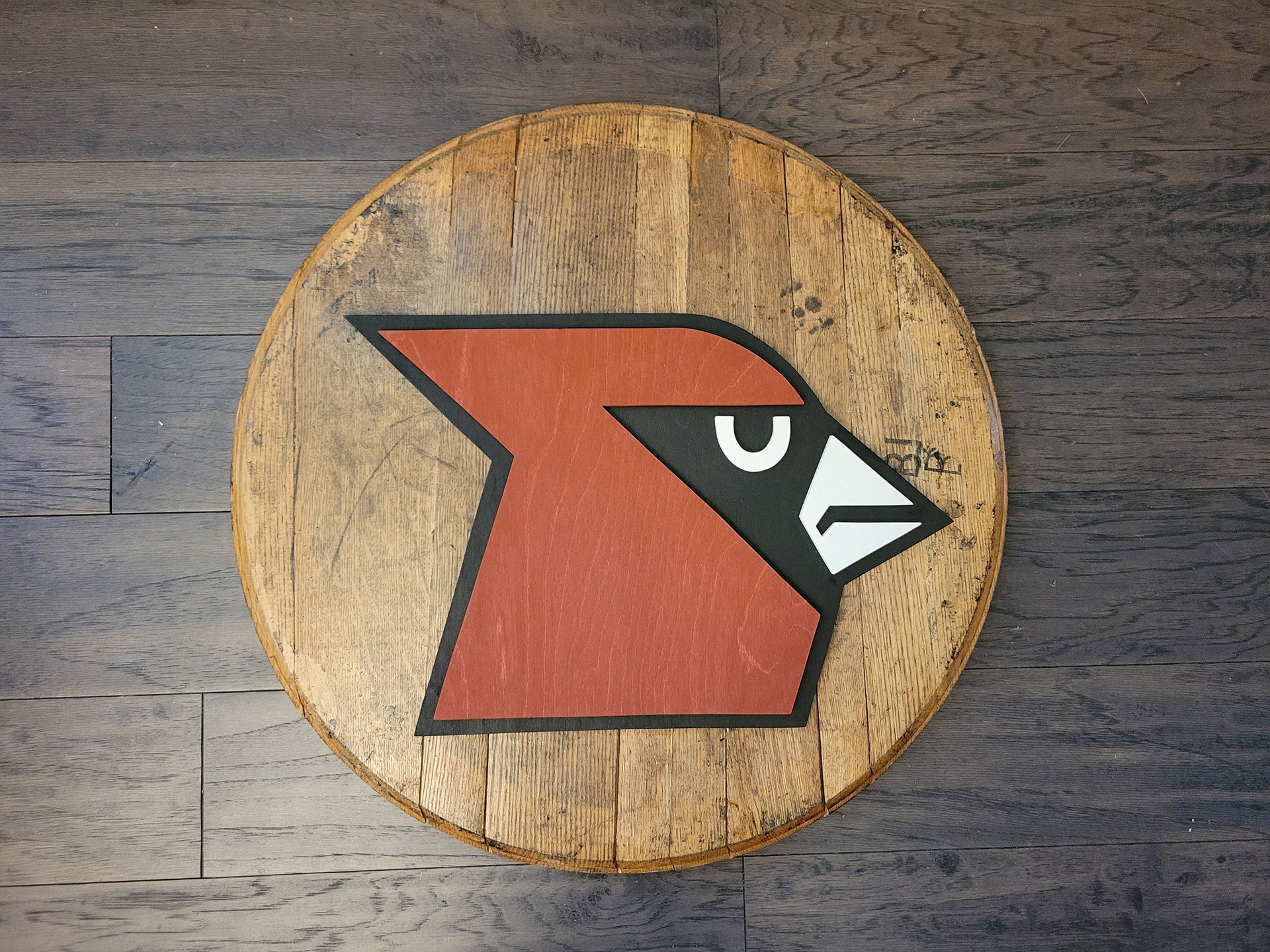 Louisville Cardinals Barrel Head Sign 