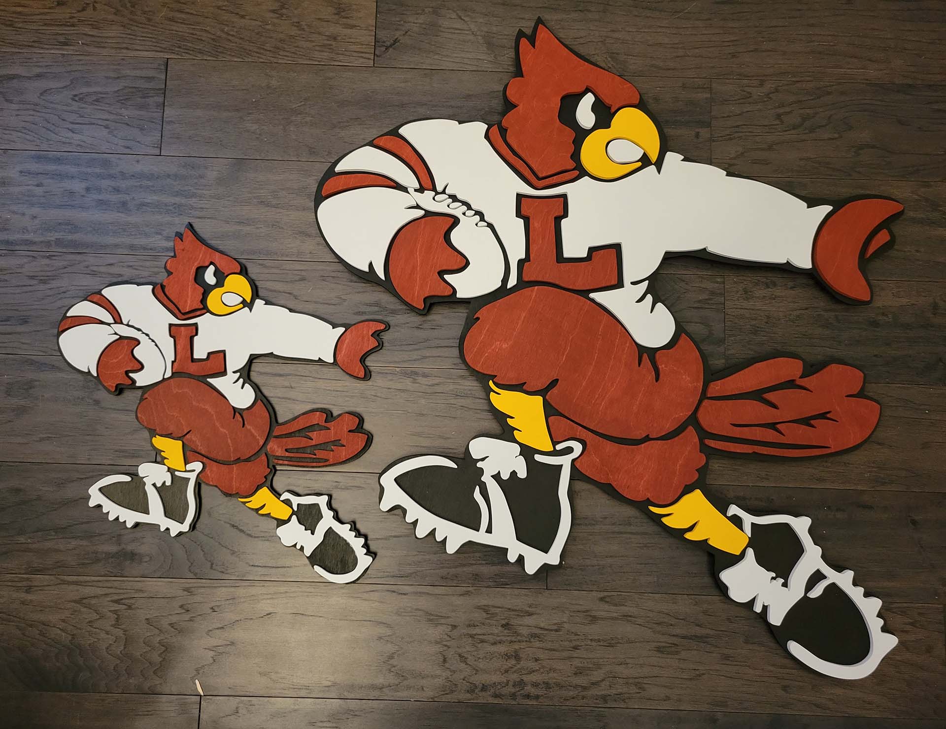 St. Louis Cardinals Bird and Bat Logo 3D Metal Artwork – Hex Head Art